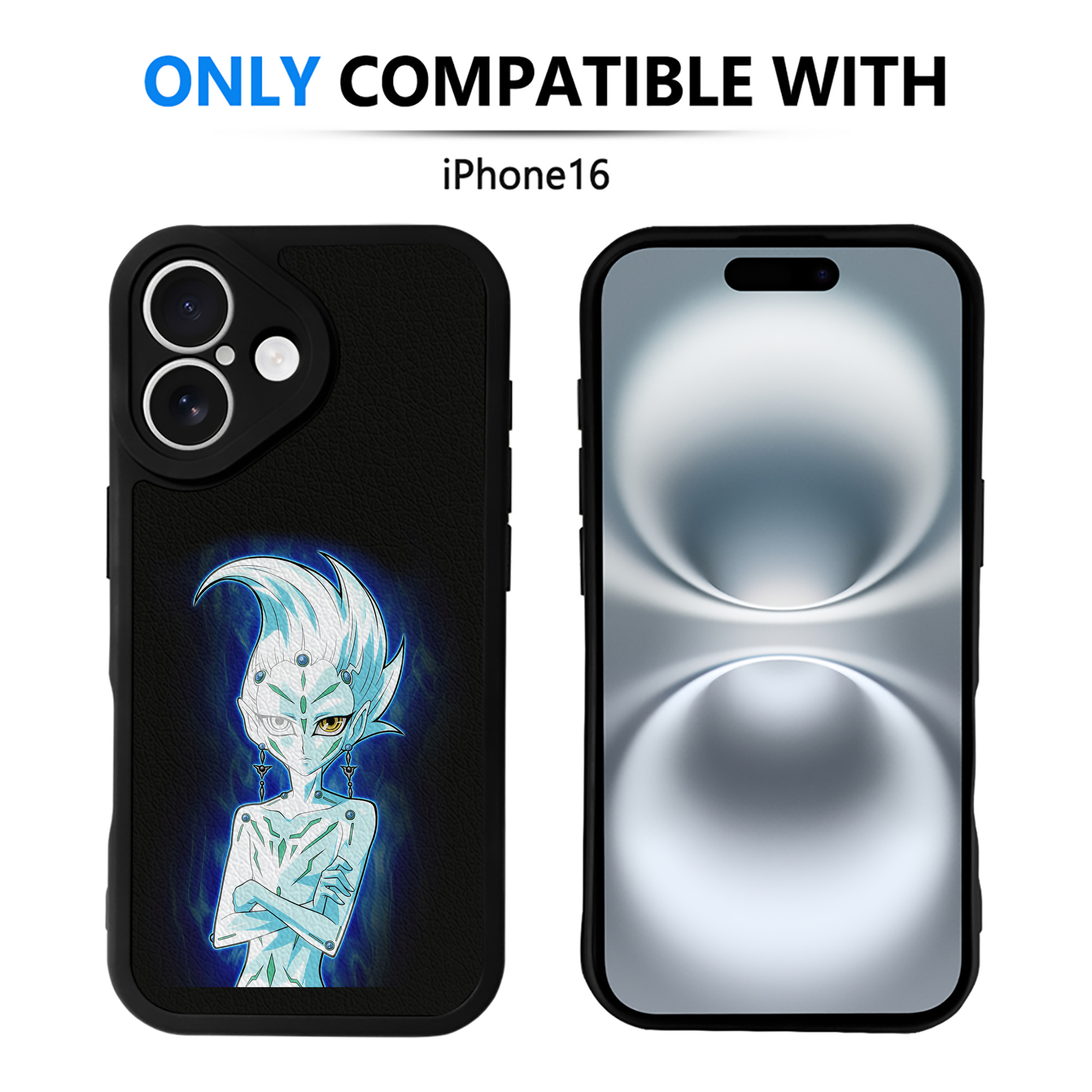 （画像用） 遊☆戯☆王 Yu-Gi-Oh! 【iPhone 16シリーズ対応】シリコンスマホケース（レザー調） 材質：シリコン